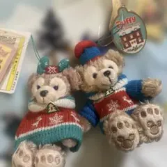 ディズニーシー　クリスマス　ダッフィー　シェリーメイ　キーホルダー