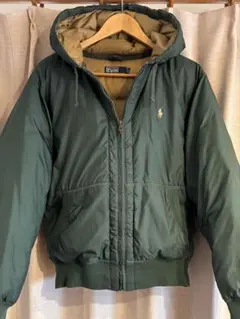 Polo Ralph Lauren フード付きダウンジャケット ダークグリーン