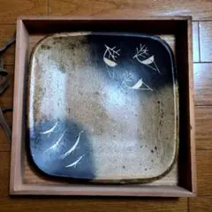 河本五郎　灰釉羊紋　汲出碗　6客揃い 河本五郎 灰釉鳥紋 汲出碗 6客揃い 河本五郎 灰釉羊紋 汲出碗 6客揃い