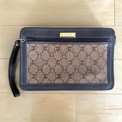 モラビト レザー クラッチバッグ