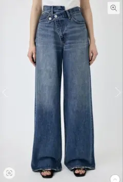 【新品未使用】moussy CROSS WAIST WIDE ストレート0サイズのサムネイル