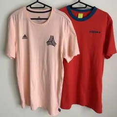 アディダス メンズ 半袖 Tシャツ 2枚 L&XL