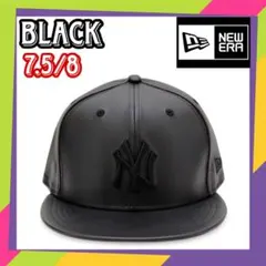 THE CAP 5950 NEYYAN LEATHER BLACK 7 5/8