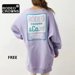 ★ロデオクラウンズ★ジャガードパッチBYワンピース FREE ライトパープル