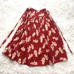 ピンクハウス ロングスカート キューピー 赤のサムネイル