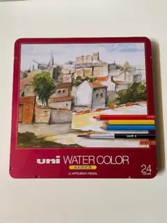 uni WATER COLOR 水彩色鉛筆 24色セット