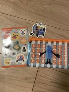 スシロー　スンスン　ポーチ&シール　ピック付