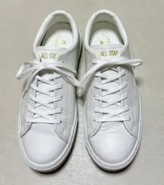 コンバース　オールスター　クップ　レザー　OX　ホワイト　24cm
