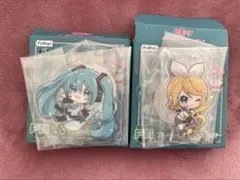 フリューくじ　初音ミク　F賞 プレートぬーどるストッパー 2種