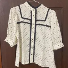 earth music&ecology♡ドットブラウス