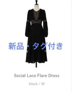 Her lip to Social Lace Flare Dress M
