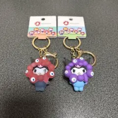 ミャクミャク サンリオ 立体マスコット クリアカラーキーホルダー セット クロミ