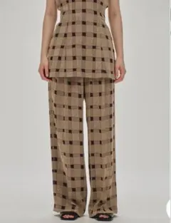 todayful Check Jacquard Pants 2026SS - メルカリ