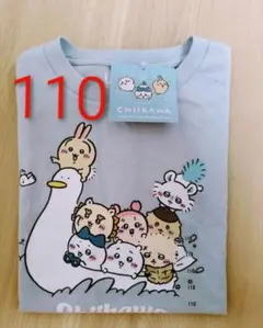 新品 UNIQLO ユニクロ GIRLS ちいかわ UT ライトブルー 110