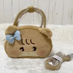 mikko illustrations フェイスバッグ ショルダーバッグ ラテ