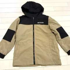 OUTDOOR フード付きジャケット 130cm ベージュ/ブラック