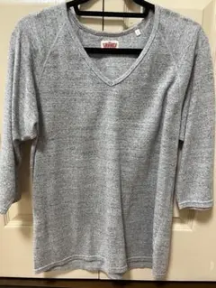 ☆お買得☆H.R.Market グレー Vネック 七分袖カットソー