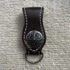 レザー製ブラウンキーホルダー