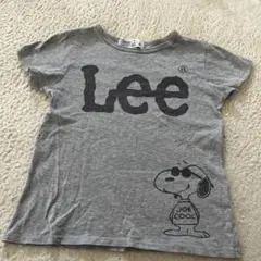 Lee スヌーピー Tシャツ グレー　130cm 半袖