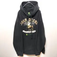 JHON DEERE ブラック プルオーバー ゆるダボ パーカー XL