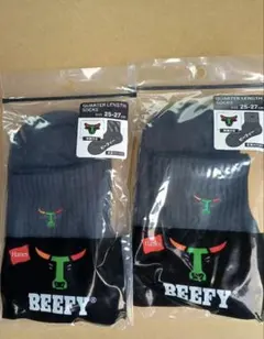 セブンイレブンHanes BEEFY-T クォーターレングス ソックス 2足のサムネイル