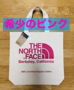 新品・タグ付き　ノースフェイス オーガニックコットントート トートバックピンク