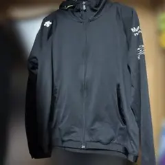 デサント　ポーカージャージ　黒　グリーン　Lのサムネイル