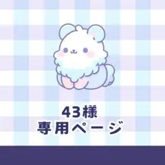 ４３様専用ページです⭐︎