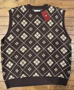【タグ付未使用品】URBAN RESEARCHアーガイル柄ニットベスト