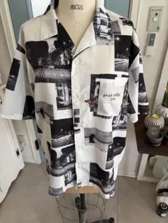 ⁠【美品】グラニフ ナガスギルイヌ 半袖シャツ オープンカラー Mサイズ⁠のサムネイル