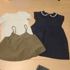 120 　イッカ　Tシャツ　ワンピース　キャミソール　セット