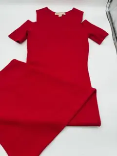 マイケルコース　ワンピース　ドレス　赤