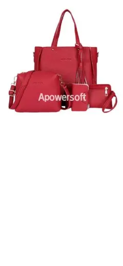 ★4点セット　赤のトートバッグセット