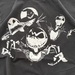 金*生様 ナイトメア・ビフォア・クリスマス Tシャツ ブラック 黒 ディズニー