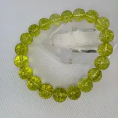 【アキラ様用】天然石パワーストーン ペリドットブレスレット10mm