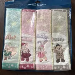 ダッフィー＆フレンズ　ミニタオル 4枚セット