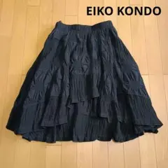 新品未使用　エイココンドウ　フレアスカート 黒・紫　パンク 日本製 osharewalker（オシャレウォーカー） レディース ボトムス スカート