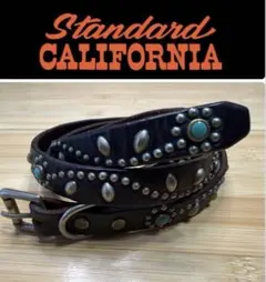 ⭐️HTC⭐️ナローベルト⭐️フラワーターコイズ⭐️ブラックレザー(茶芯)⭐️34