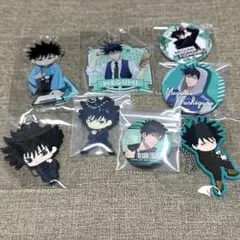 呪術廻戦 伏黒恵 アクリルスタンド 缶バッジ アクキー ラバスト セット