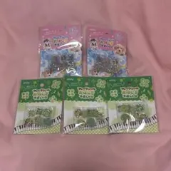 セリア　おはじきシール　フレークシール　平成レトロ