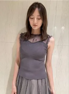 スナイデル　レースニットタンク SWNT232118 レディース