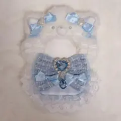 ♡ ぬい服 ♡ 10cm ♡ にじぱぺっと ♡ 水色 ♡ ねこ ♡ 猫耳 ♡