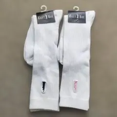 EAST BOY ホワイト スクールソックス　23〜25cm