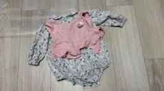 韓国購入、花柄 長袖 ロンパース5枚