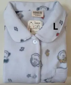 PEANUTS SNOOPY 水色 レディースL パジャマ 総柄