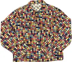 90s Todd Oldham Jeans トラッカージャケット モザイク柄 - メルカリ