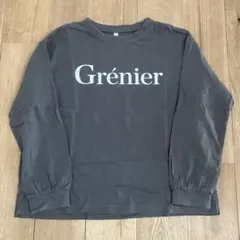 coca ロゴプリント ロンT 長袖カットソー グレー系 140