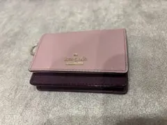 【箱なし】kate spade 二つ折りカードケース ピンク