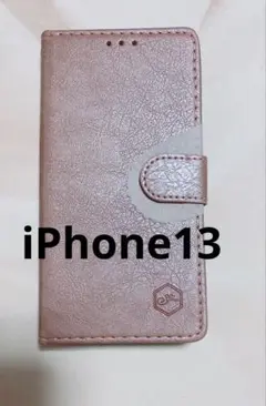 ⭐︎iPhone13ケース手帳型 全面保護 カード収納 スタンド機能（ピンク）