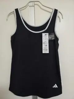 adidas タンクトップ カップ付き ブラック Lサイズのサムネイル